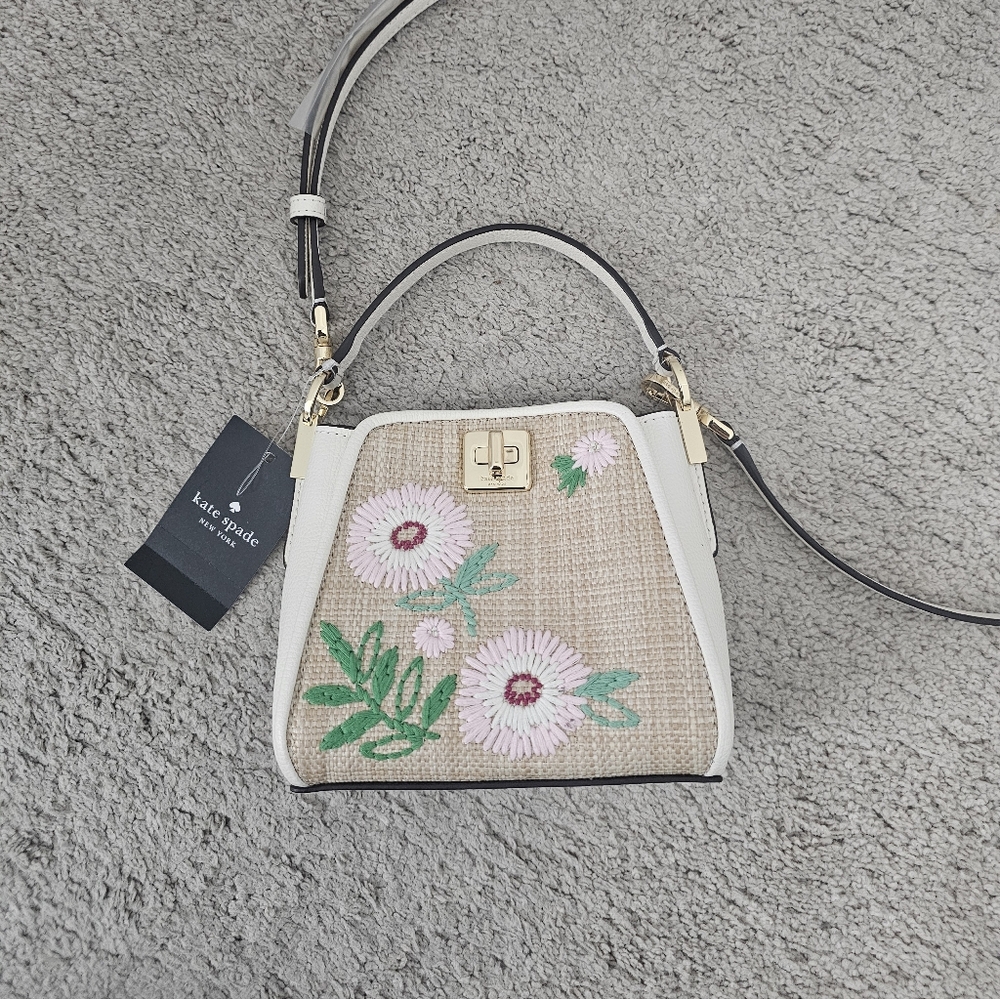 Authentic BNWT Kate Spade Floral Embroidered Bag